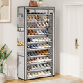 10 Tier Shoe Rack Storage Cabinet Organizer 50-56 Pairs Closet Entryway Tall