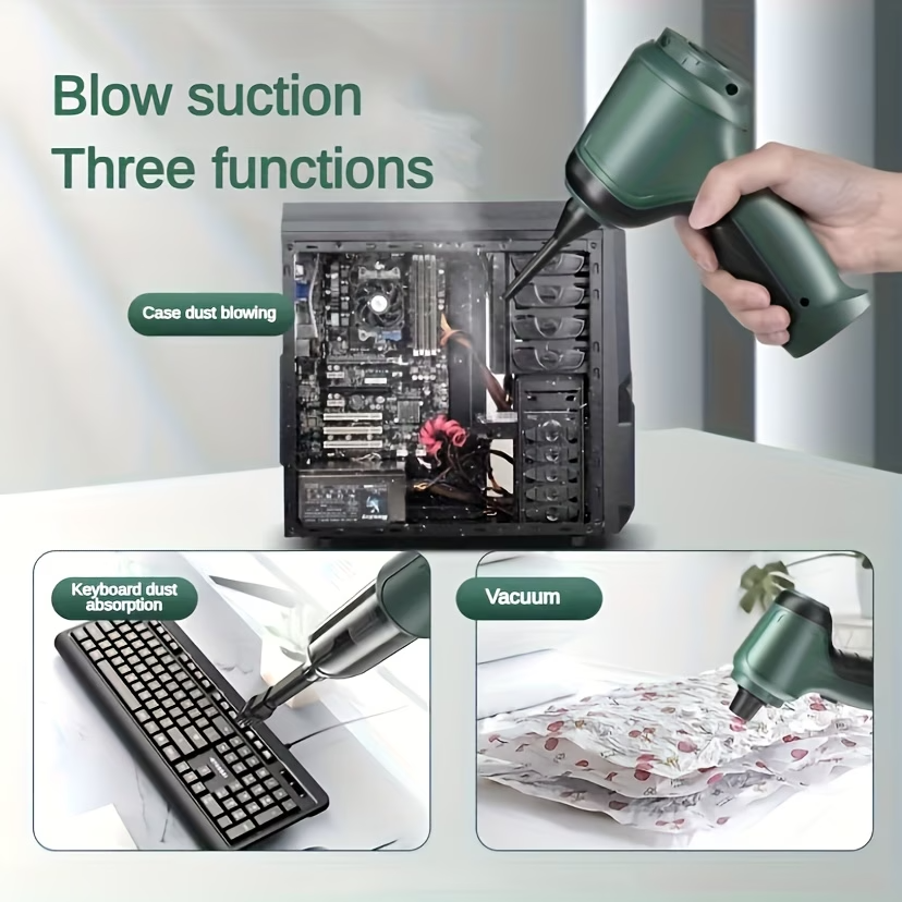 3 in 1 Wireless Handheld Vacuum Cleaner High Power Cordless Car Home Blower