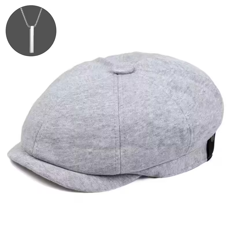 2PCS Men Women Tweed Newsboy Cap Gatsby Ivy Cabbie Flat Golf Hat