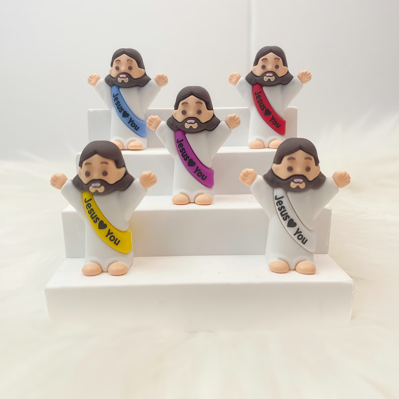 100pcs Mini Figurines Religious PVC Small Statues Easter VBS Church Crafts