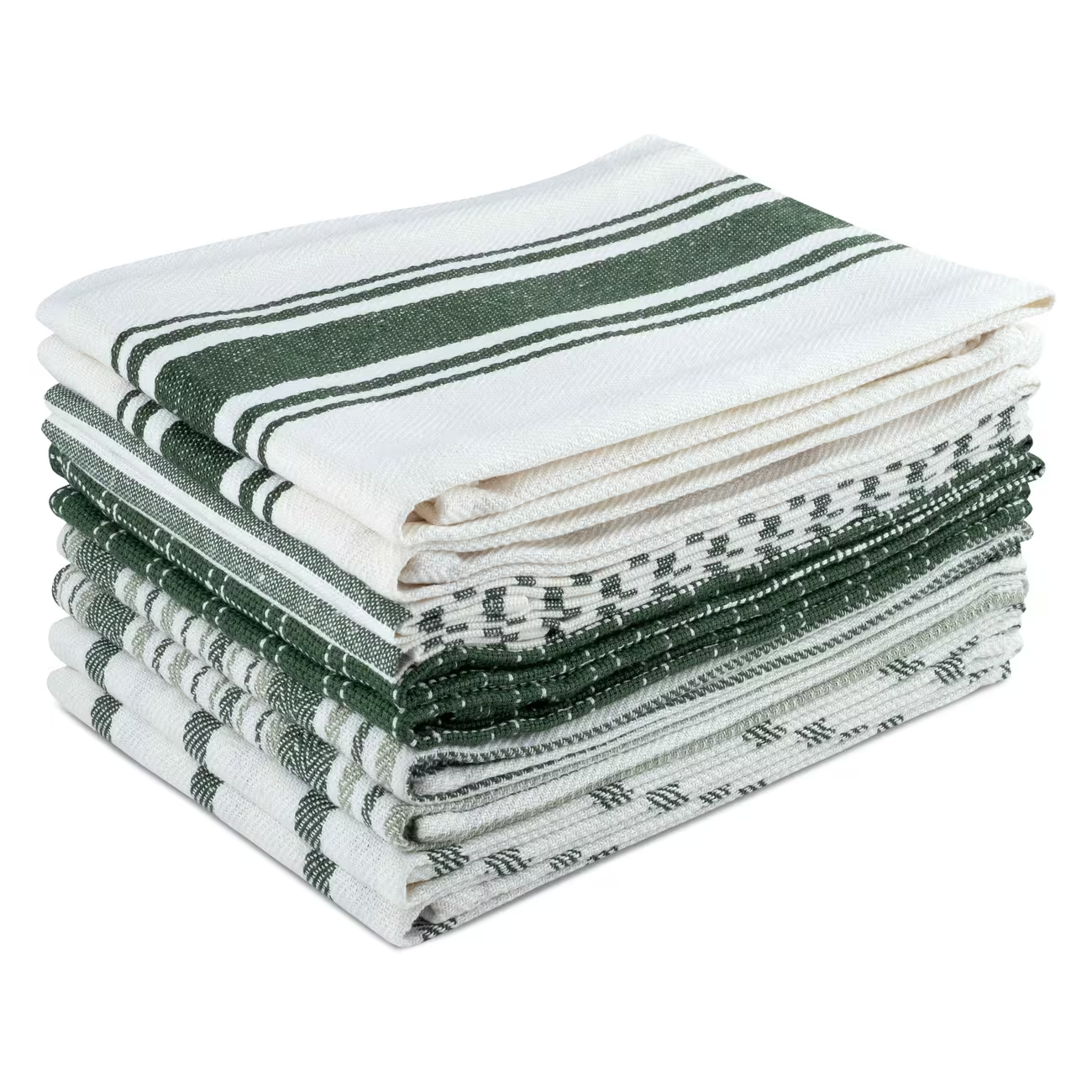 10 Pack Cotton Kitchen Towels Absorbent Dish Cloths Cleaning Drying