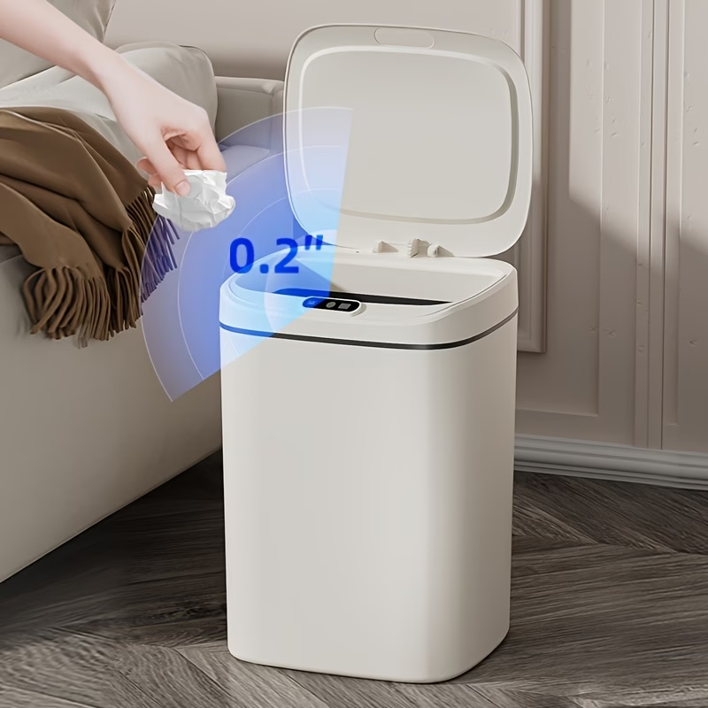 16L Hands Free Smart Trash Can With Motion, Sealing Lid And Odor Blocking