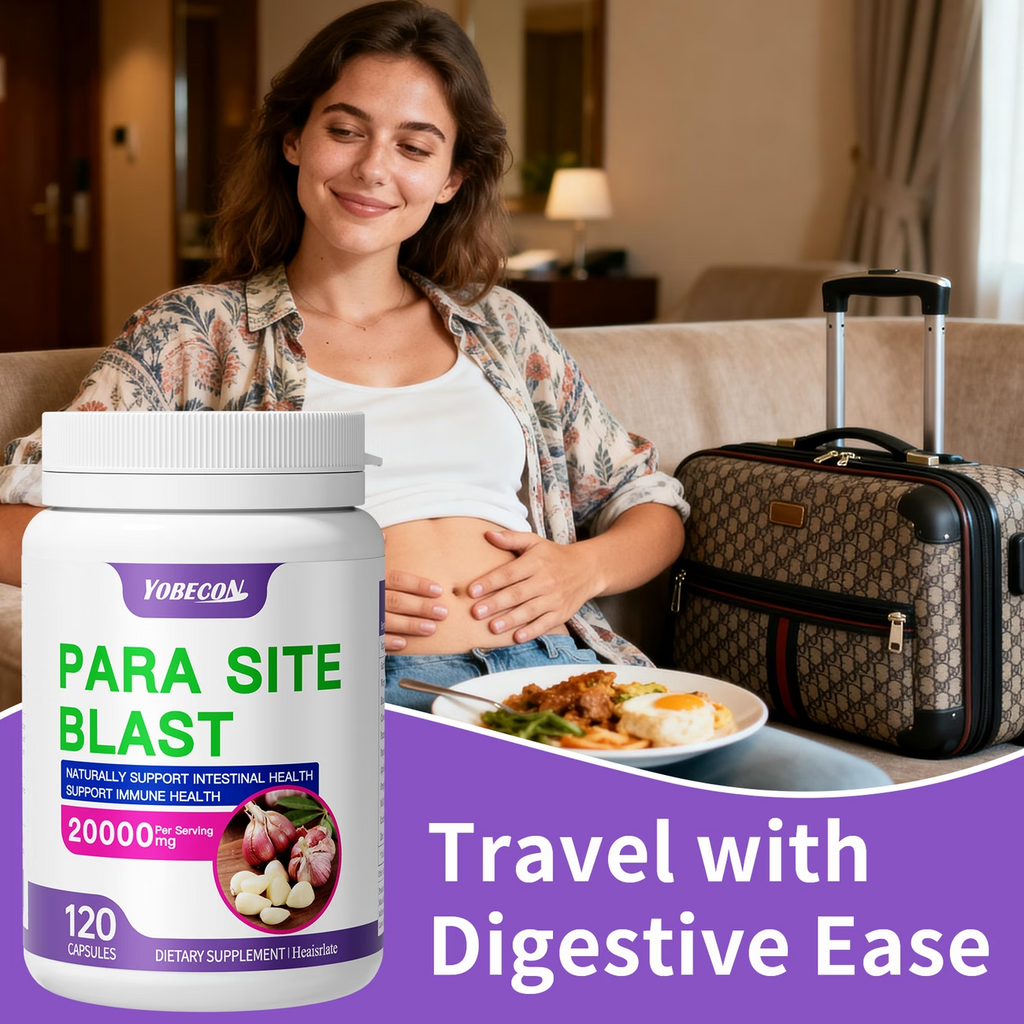 120 Caps Parasite Cleanse Supplement Garlic Wormwood Black Walnut Detox