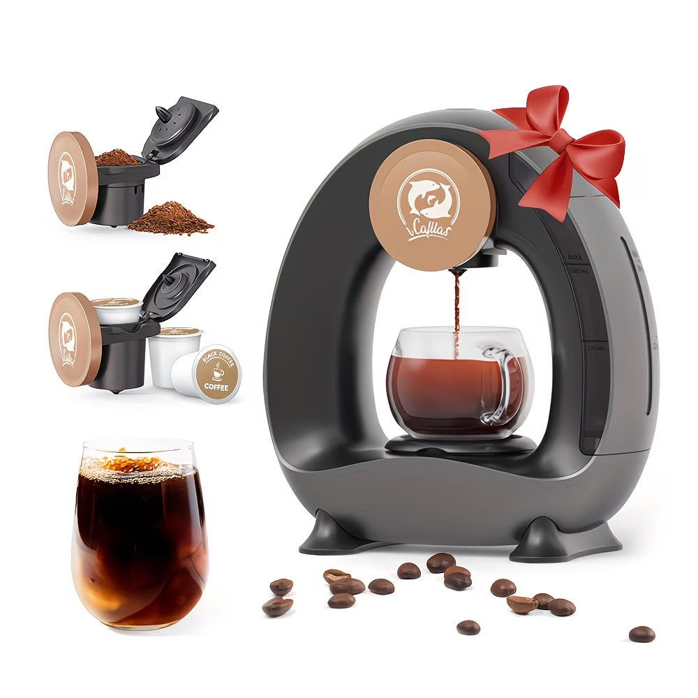 2 in 1 Coffee Maker K Cup & Ground Single Serve Espresso Machine