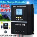 100A MPPT Solar Charge Controller LCD 12V-48V Battery Regulator