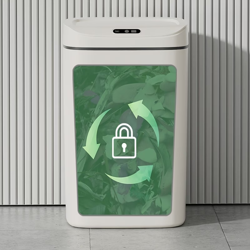 16L Hands Free Smart Trash Can With Motion, Sealing Lid And Odor Blocking