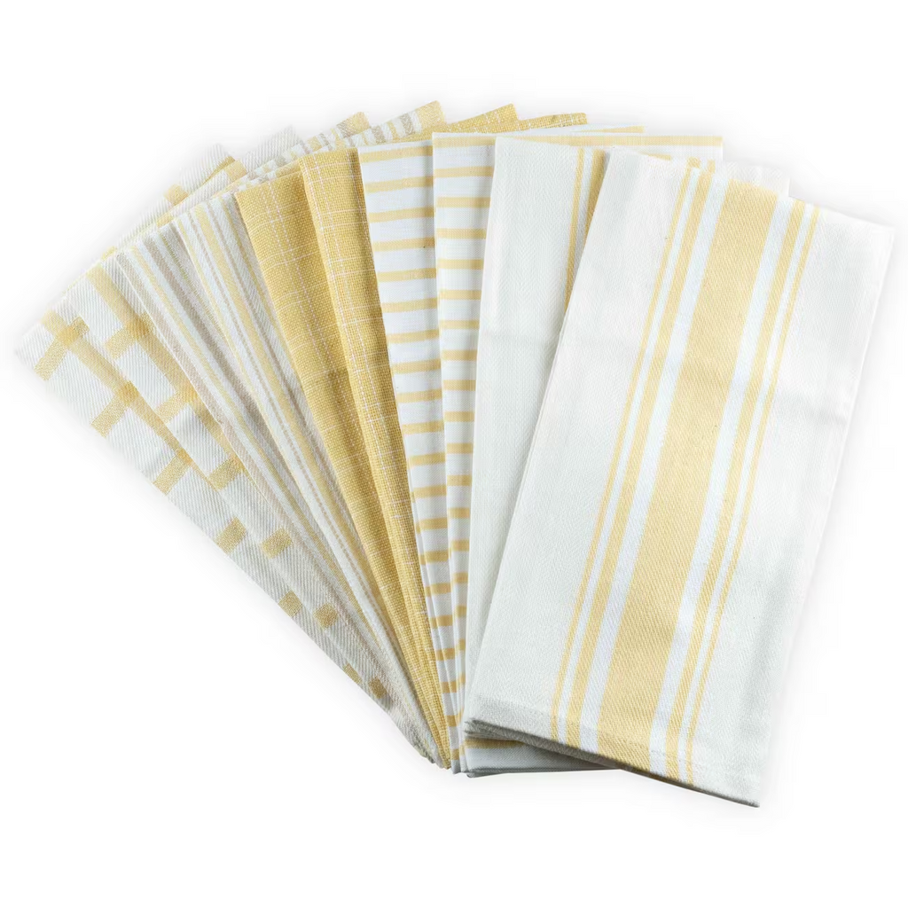 10 Pack Cotton Kitchen Towels Absorbent Dish Cloths Cleaning Drying