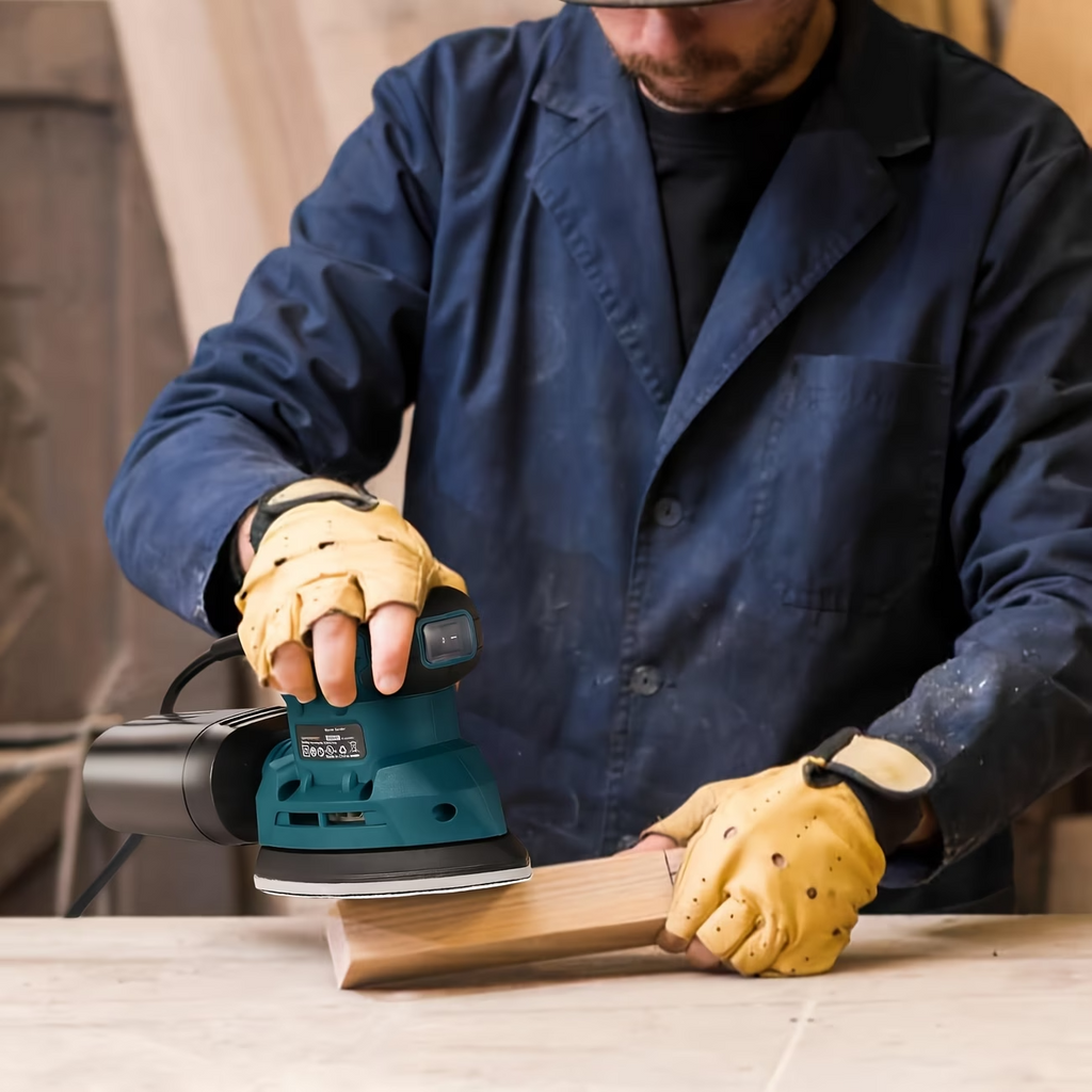 130W Detail Sander 12000RPM Hand Sander w/ Dust Collection 12 Sandpaper