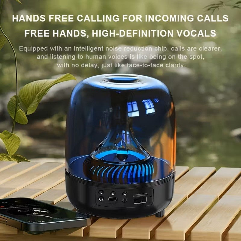 2026 Upgraded Portable Speaker 360° Surround Sound TWS USB AUX TF Card