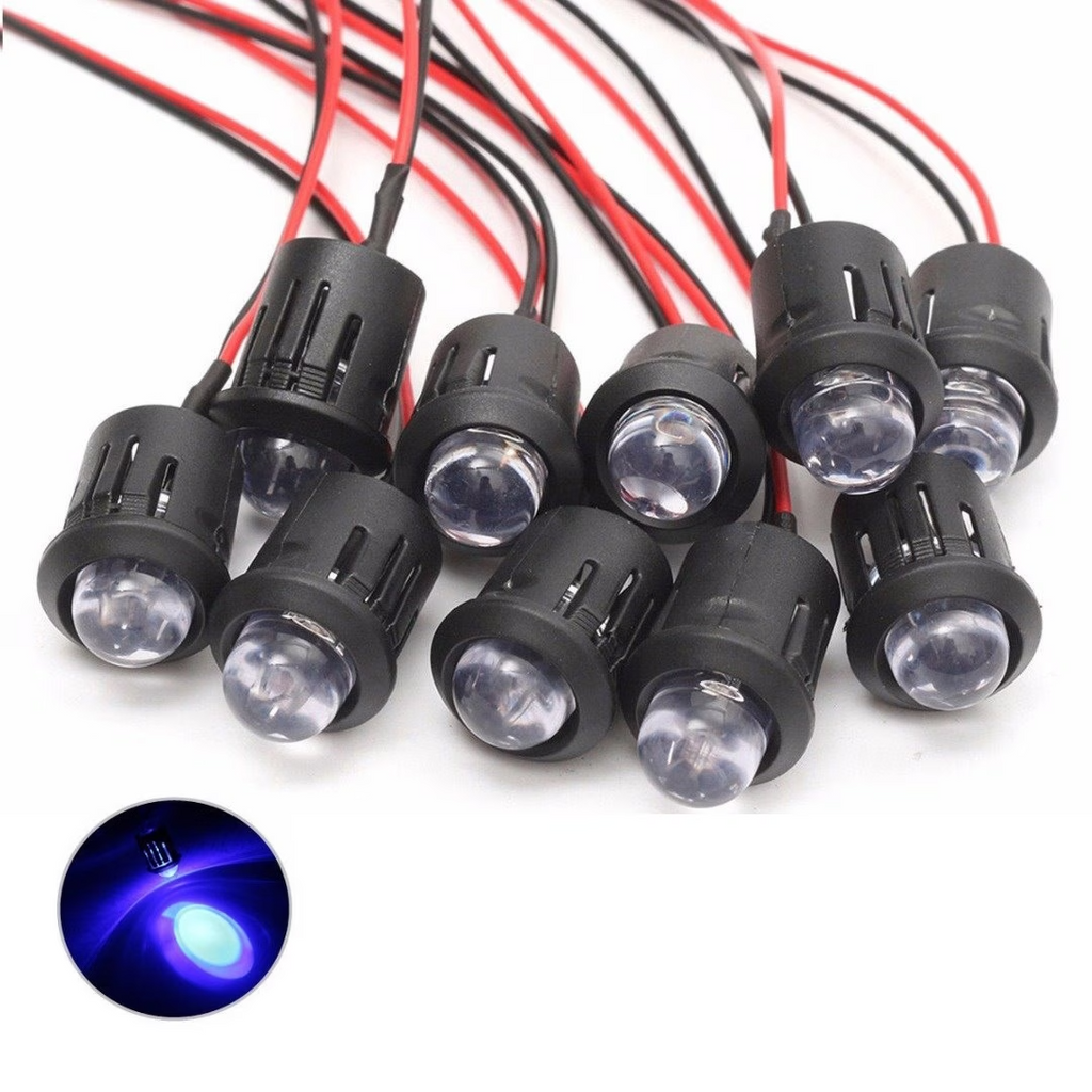 10PCS 12V 10MM LED Diodes Pre Wired Lights DIY Home Decor Lamp Kit