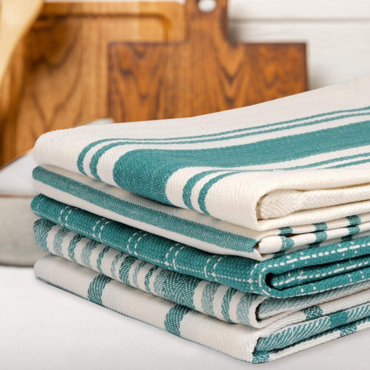 10 Pack Cotton Kitchen Towels Absorbent Dish Cloths Cleaning Drying
