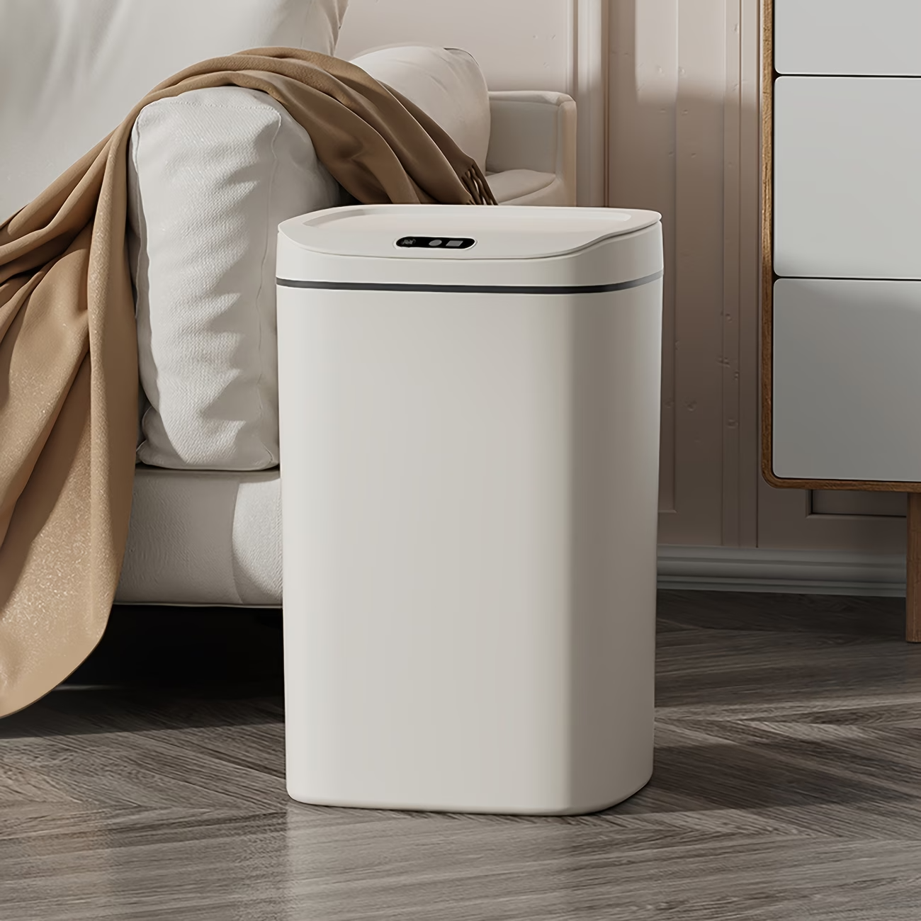 16L Hands Free Smart Trash Can With Motion, Sealing Lid And Odor Blocking