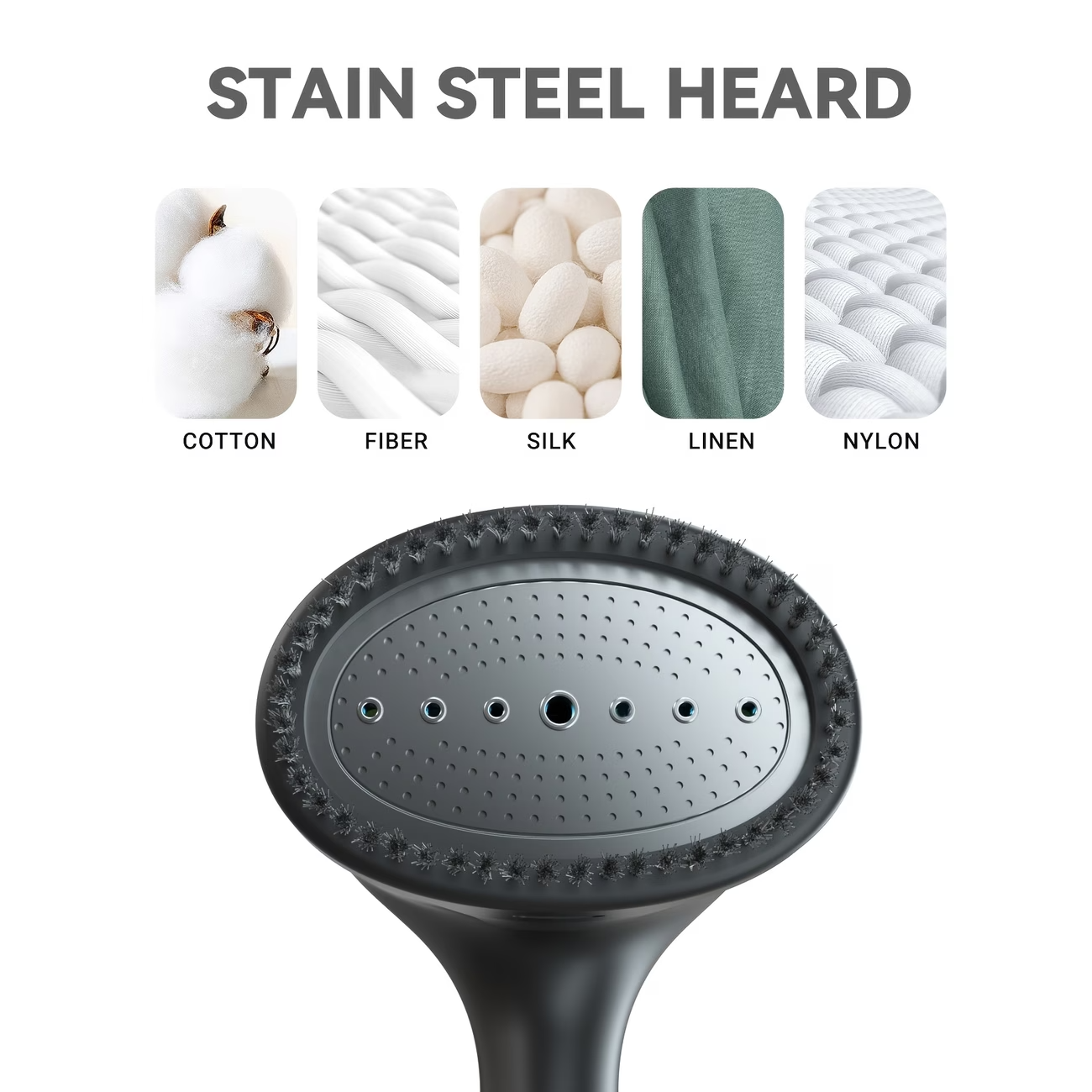 1100W Handheld Garment Steamer 20s Fast Heat Portable Clothes Steam Iron