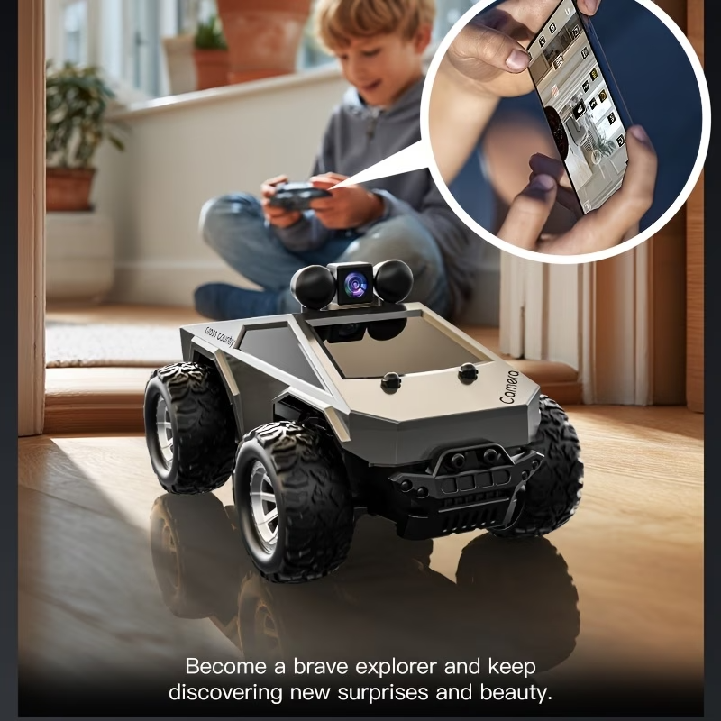 1:28 RC Off Road Truck HD Camera APP Control Monster Car 2 Batteries