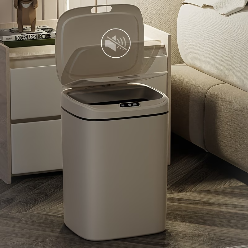 16L Hands Free Smart Trash Can With Motion, Sealing Lid And Odor Blocking