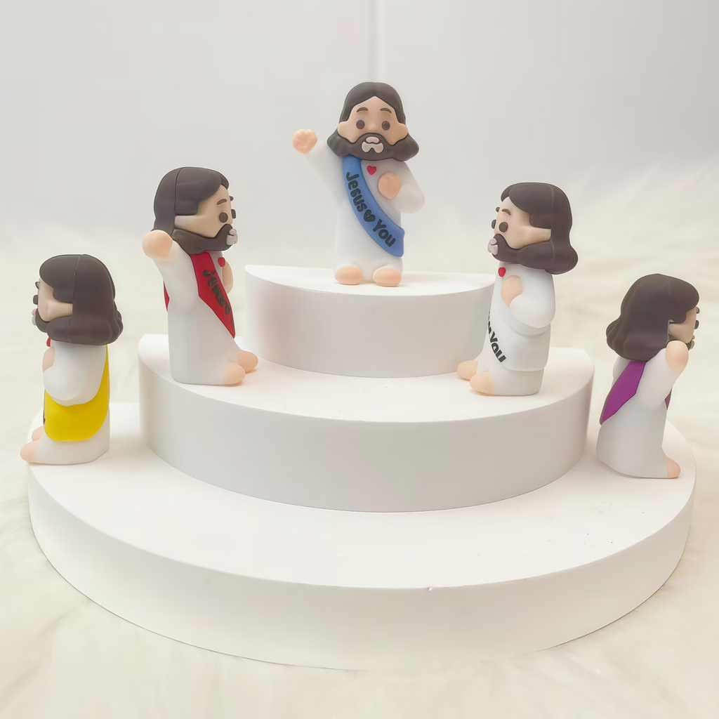 100pcs Mini Figurines Religious PVC Small Statues Easter VBS Church Crafts