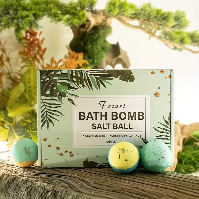 12PCS Bath Bomb Gift Set Large Aromatherapy Bubble Spa Balls Relaxing Gifts