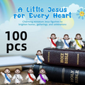 100pcs Mini Figurines Religious PVC Small Statues Easter VBS Church Crafts
