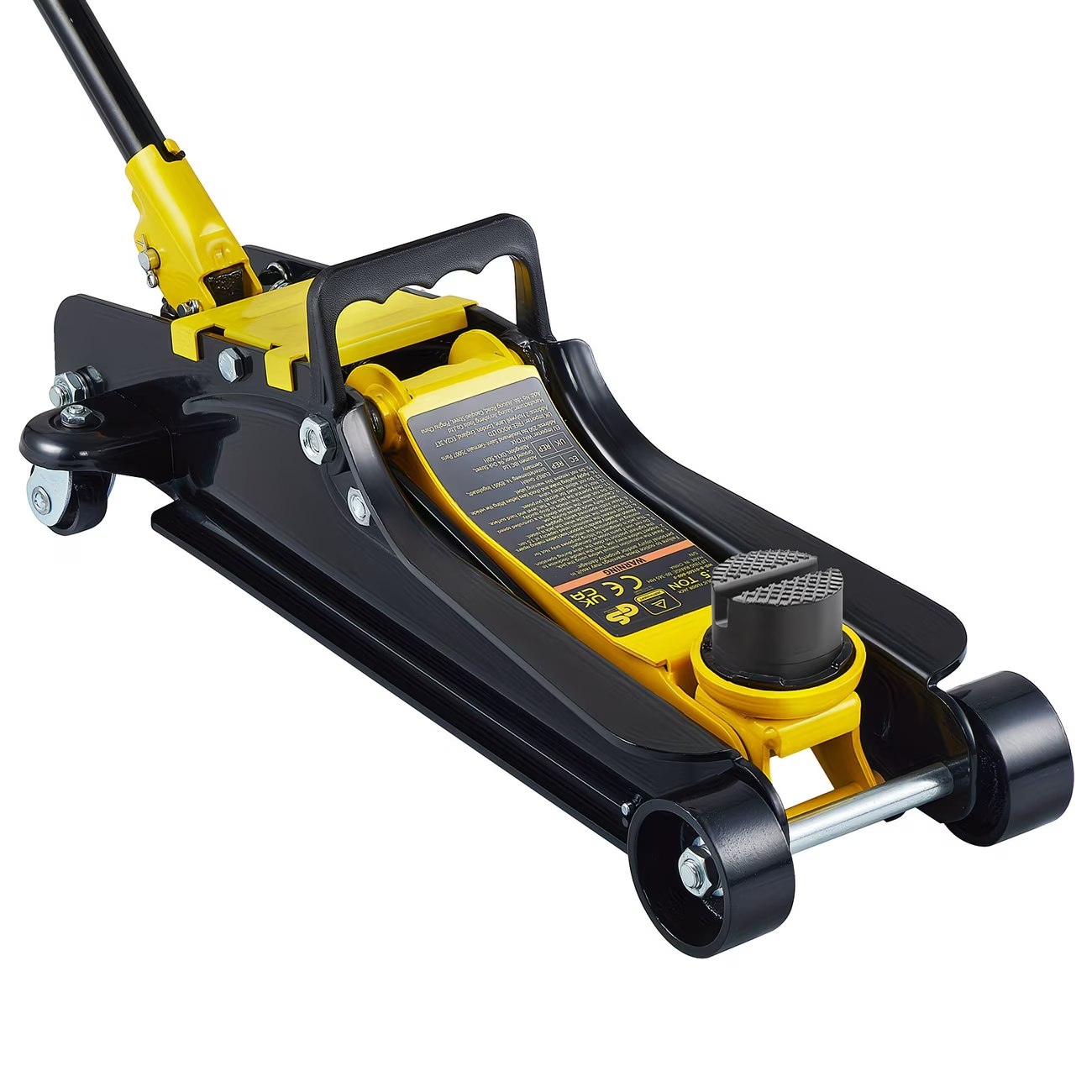 2.5 Ton Hydraulic Floor Jack Steel Low Profile Lift Car Jack 3.35-14.96"