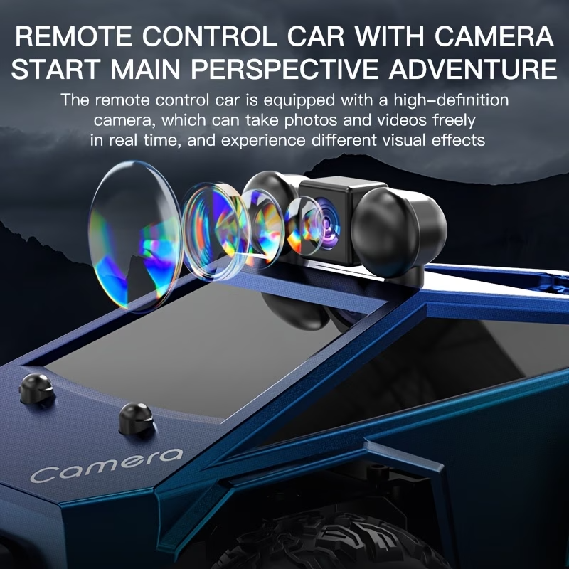 1:28 RC Off Road Truck HD Camera APP Control Monster Car 2 Batteries