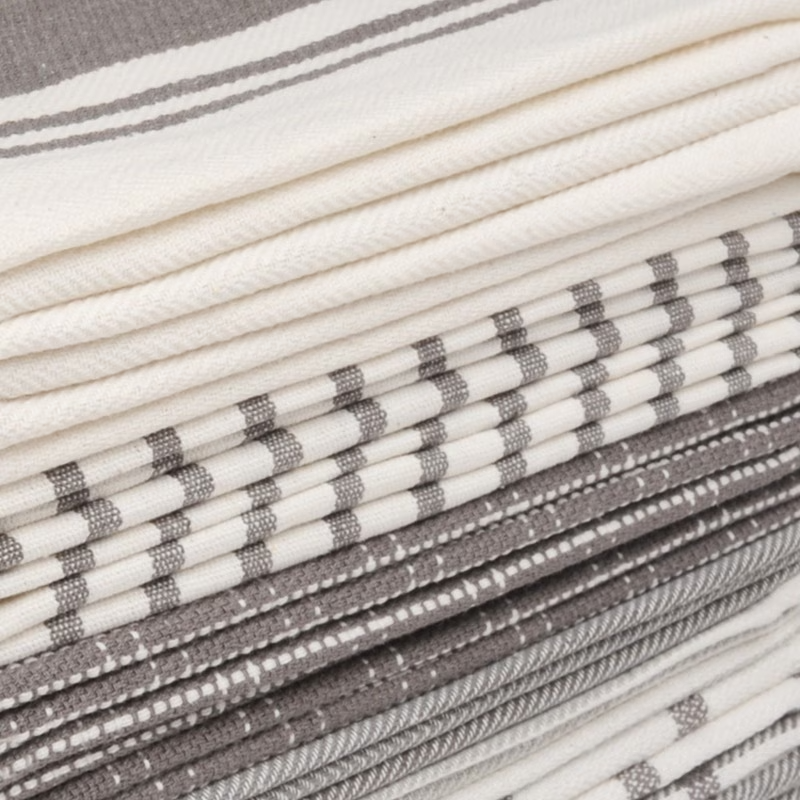 10 Pack Cotton Kitchen Towels Absorbent Dish Cloths Cleaning Drying