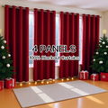 100% Blackout Curtains Thermal Insulated Noise Reducing Window Panels