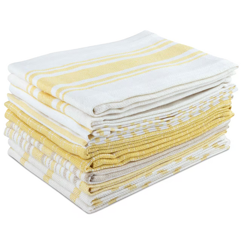 10 Pack Cotton Kitchen Towels Absorbent Dish Cloths Cleaning Drying