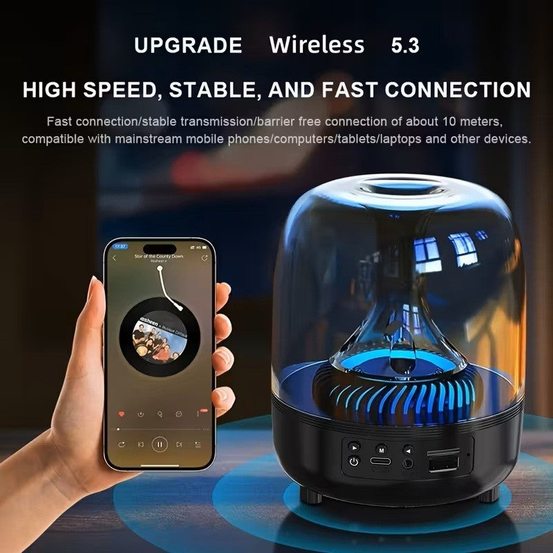 2026 Upgraded Portable Speaker 360° Surround Sound TWS USB AUX TF Card