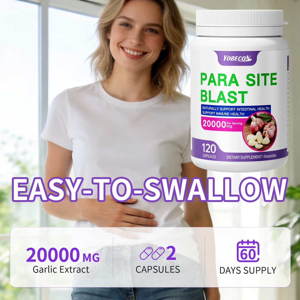 120 Caps Parasite Cleanse Supplement Garlic Wormwood Black Walnut Detox