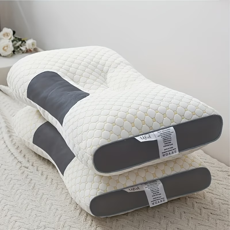 2pcs Adjustable Ergonomic Orthopedic Contour Support Neck Pillows With High-Qual
