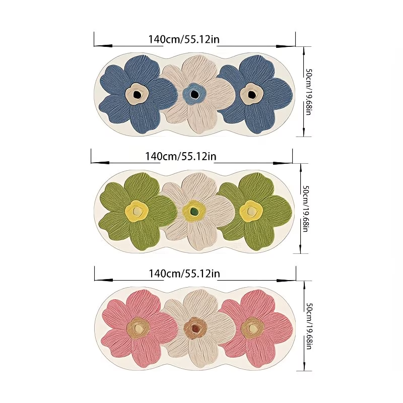 1000G Sheep Carpet Soft Fluffy Rug Non Slip PVC Washable Bedside Mat
