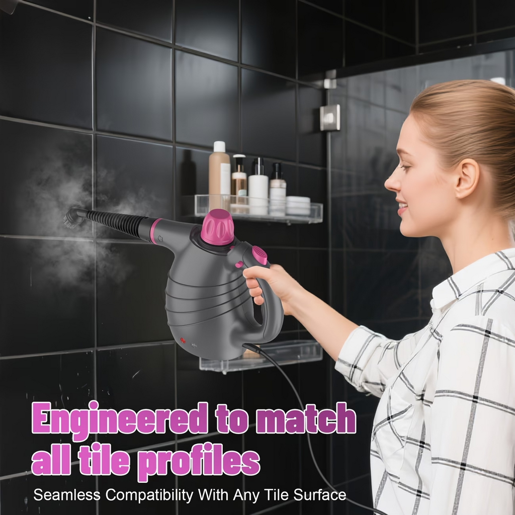 1050W Handheld Steam Cleaner 12PCS Portable Multi Surface w/ Safety Lock