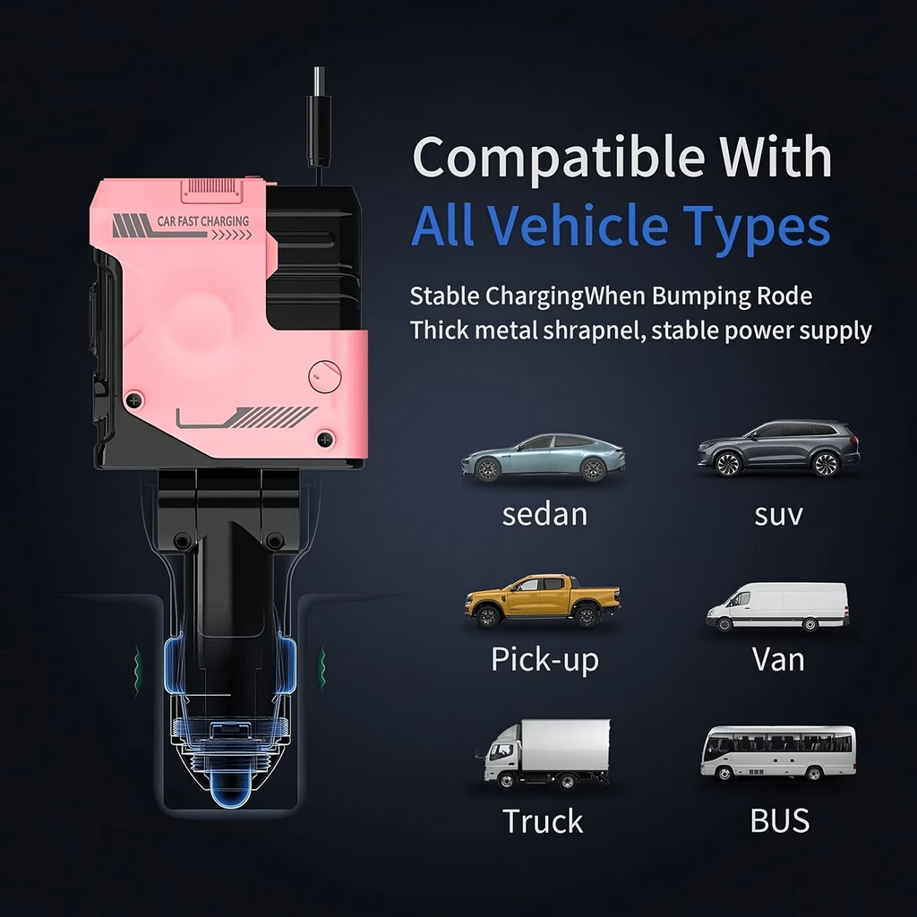 120W 4-in-1 Retractable Car Charger PD Fast USB-C iPhone Samsung