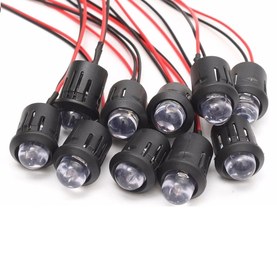 10PCS 12V 10MM LED Diodes Pre Wired Lights DIY Home Decor Lamp Kit
