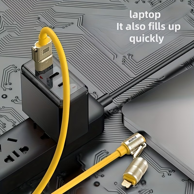 240W 4-in-1 USB C  Fast Charging Cable iPhone MacBook iPad
