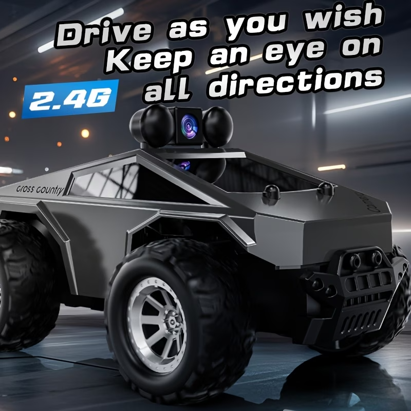 1:28 RC Off Road Truck HD Camera APP Control Monster Car 2 Batteries
